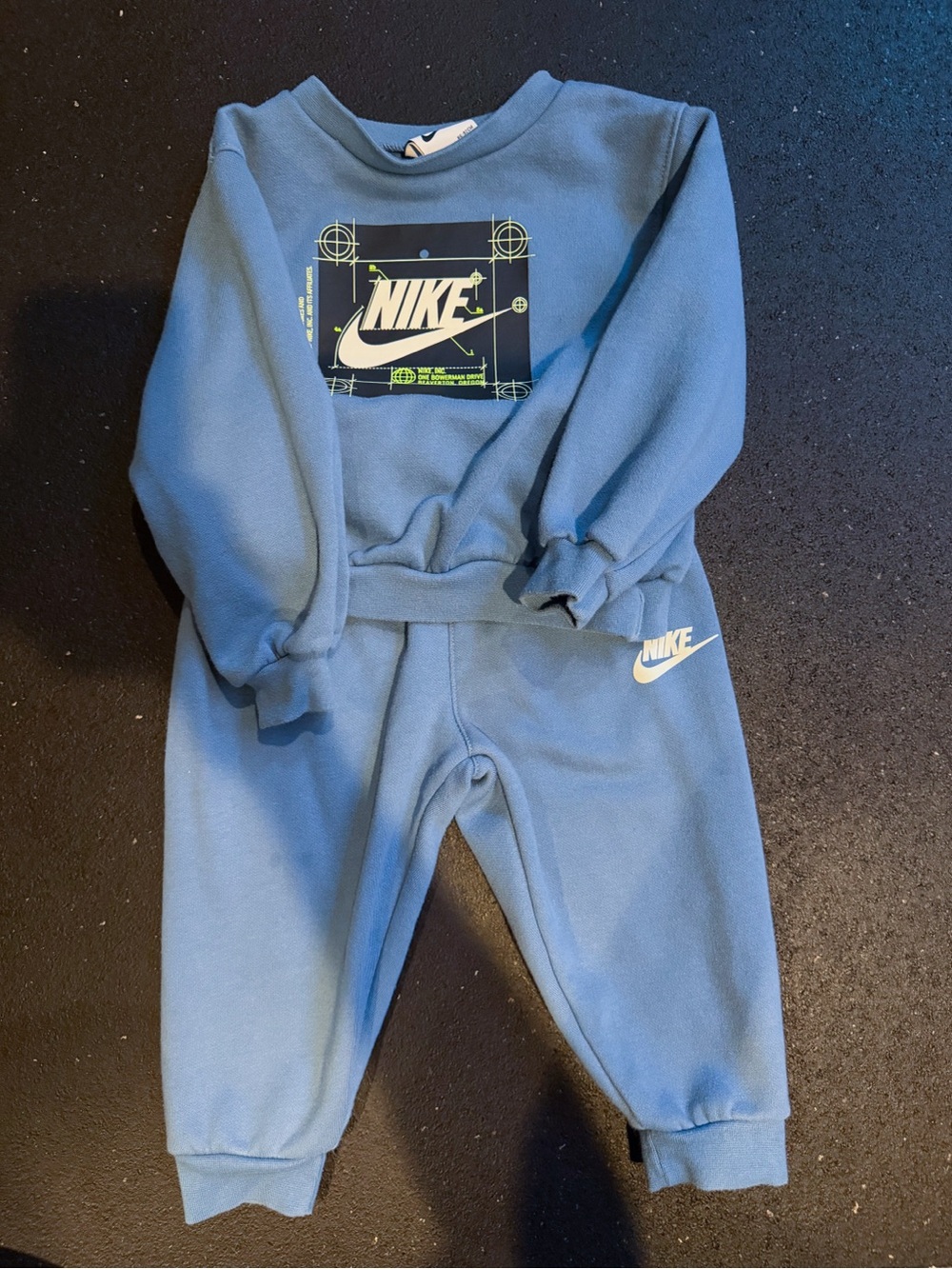 Nike Light Blue Kids Fleece Sweatshirt Set
